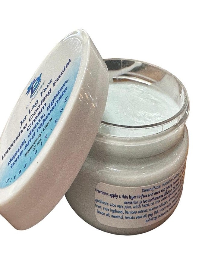 Diva Stuff Jet Lag Face Intensive Cooling Cream Clay Facial Mask, Depuff, Detox, Tighten, Tone and Rejuvenate, 2 oz - Image 2